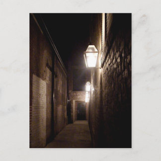 Verbündete in Natchitoches, Louisiana mit Gaslampe Postkarte