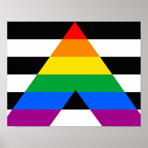 Verbündeten-Stolzflagge Poster