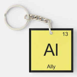 Verbündeter Name Chemie Element Periodensystem Schlüsselanhänger