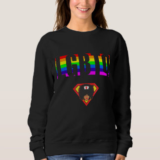 Verbündeter Stolz LGBTQ Gleichheit Regenbogen Lesb Sweatshirt