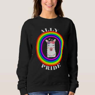 Verbündeter Stolz LGBTQ Gleichheit Regenbogen Lesb Sweatshirt