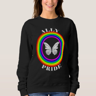 Verbündeter Stolz LGBTQ Gleichheit Regenbogen Lesb Sweatshirt