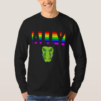 Verbündeter Stolz LGBTQ Gleichheit Regenbogen Lesb T-Shirt