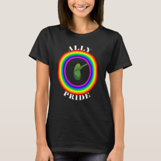 Verbündeter Stolz LGBTQ Gleichheit Regenbogen Lesb T-Shirt