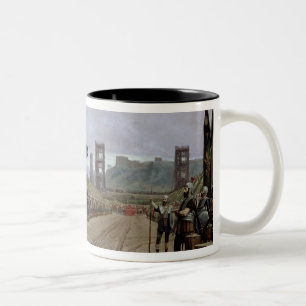 Vercingetorix vor Caesar, 52 BC, 1886 Zweifarbige Tasse