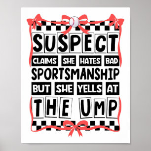 Verdächtige behaupten, sie hasse Byd Sportsmanship Poster