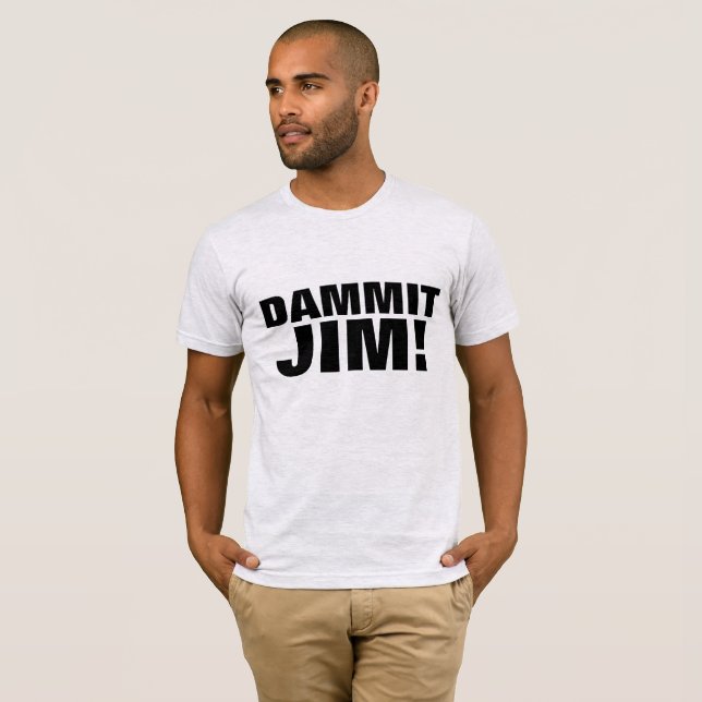 VERDAMMT JIM! Sci-Fi Herren T-SHIRT (Vorne ganz)