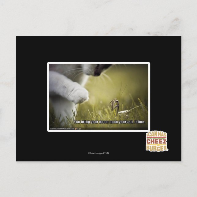 Verdammt über euch postkarte (Vorderseite)