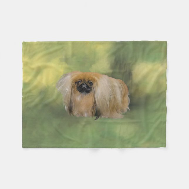 Verdant Beauty Fleecedecke (Vorderseite (Horizontal))