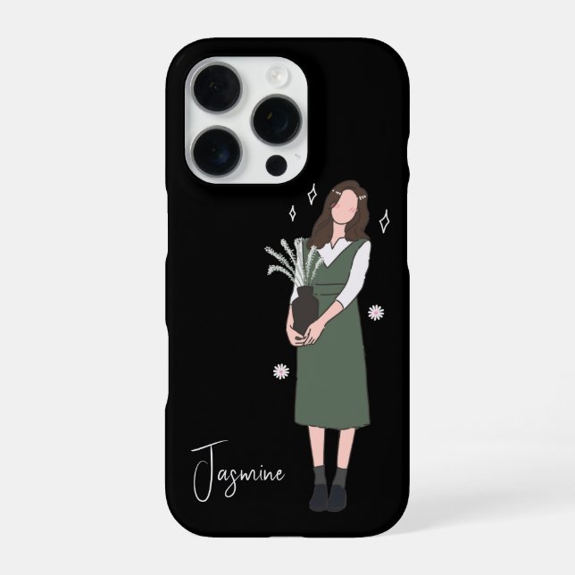 Verdant Blossom individuell anpassbar iPhone Hülle (Rückseite)