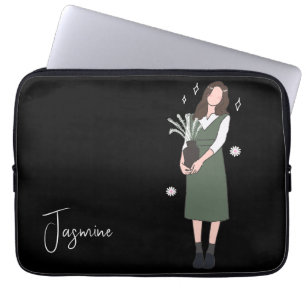 Verdant Blossom individuell anpassbar Laptopschutzhülle