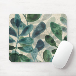 Verdant-Eleganz - tropische Blätter Mousepad
