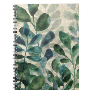 Verdant-Eleganz - tropische Blätter Notizblock