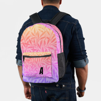 Verdant Fusion: Stylische Multifarbe" Bedruckter Rucksack