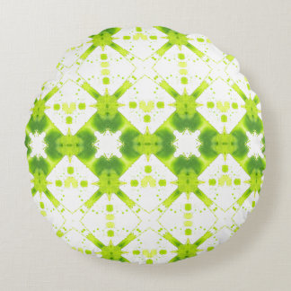 Verdant Mandala Round Floor Pillow Rundes Kissen