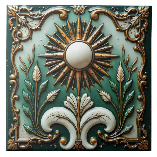 Verdant Solstice Fliese (Vorderseite)