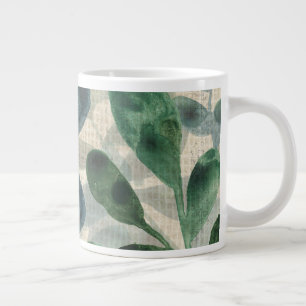 Verdant Sophisticiness - Tropische Blätter Jumbo-Tasse