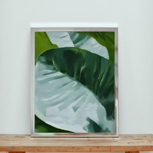 Verdant Tapestry: Ein Naher Blick auf üppige Blätt Fotodruck