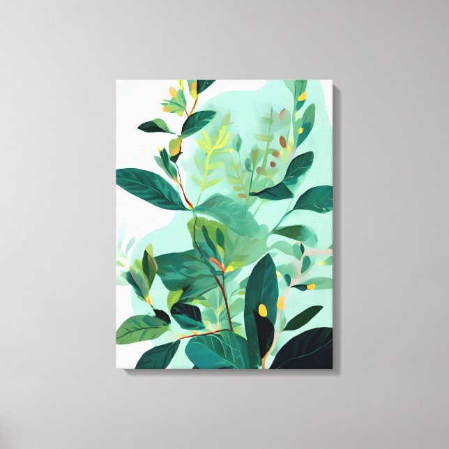 Verdant Tapestry Leinwanddruck (Vorderseite)