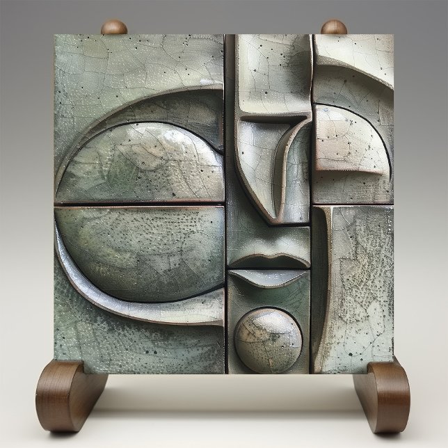 Verdant Vision Abstrakte Keramik Tile Fliese (Von Creator hochgeladen)