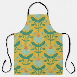 Verdant Whimsy Yellow Schürze