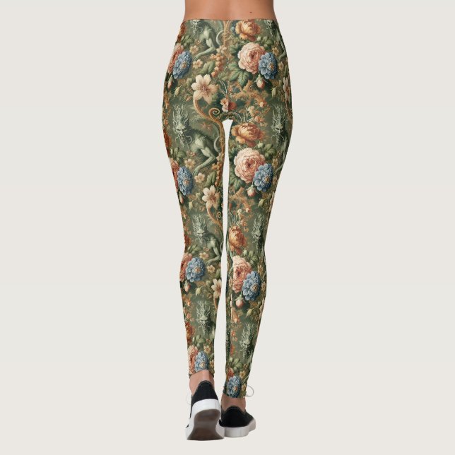 Verdant's Wrath - Gothic Viktorianisch Leggings (Rückseite)