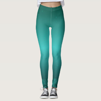 Verde Bosque Degradado - Diseño Zen con Detalles  Leggings