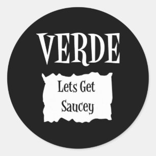 Verde - Hot Packet Halloween Taco Kostüm 2 Runder Aufkleber