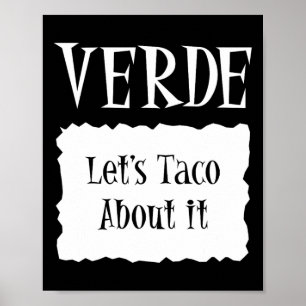 Verde - Hot Packet Halloween Taco Kostüm Poster