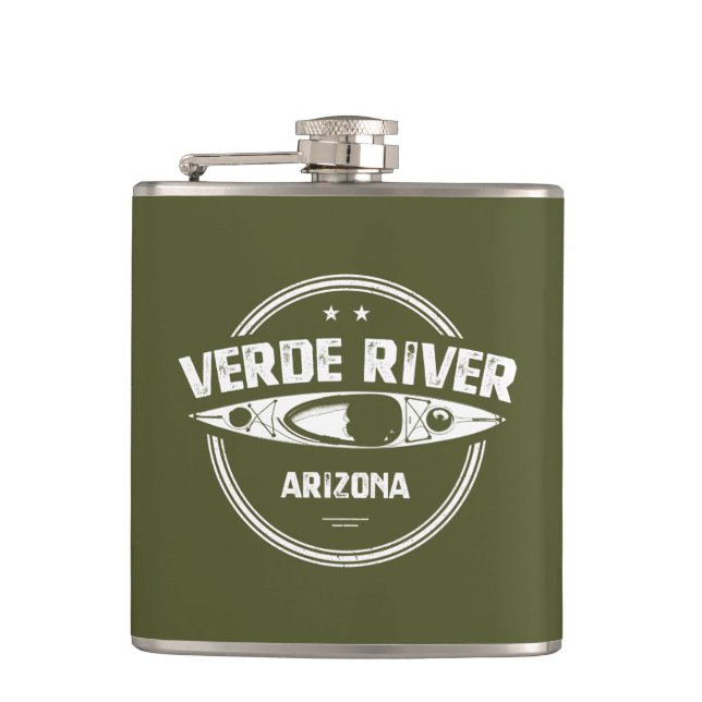 Verde River Arizona Kayaking Flachmann (Vorderseite)