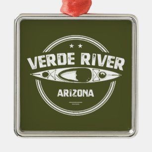 Verde River Arizona Kayaking Ornament Aus Metall