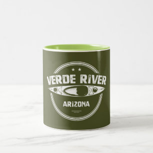 Verde River Arizona Kayaking Zweifarbige Tasse