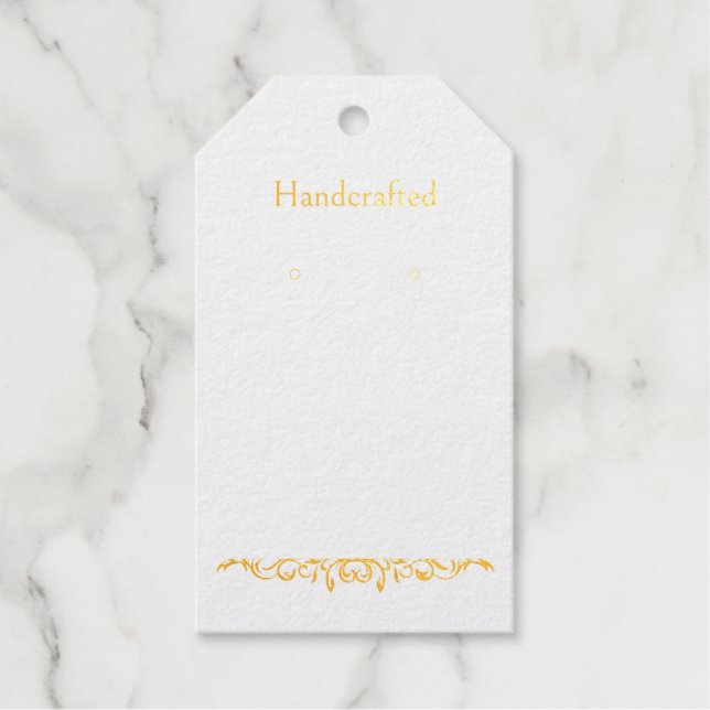 Verdeckte Blüh-Hanging-Ohrring-Display-Karten Geschenkanhänger (Vorderseite)