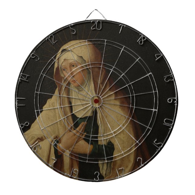 Verdeckte Jungfrau Mary (von Lucas van Leyden) Dartscheibe (vorne)