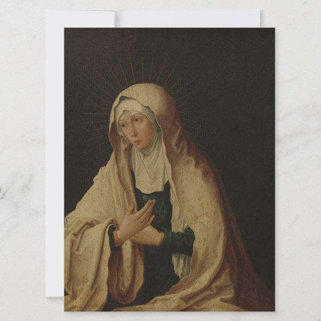 Verdeckte Jungfrau Mary (von Lucas van Leyden) Karte (Vorderseite)