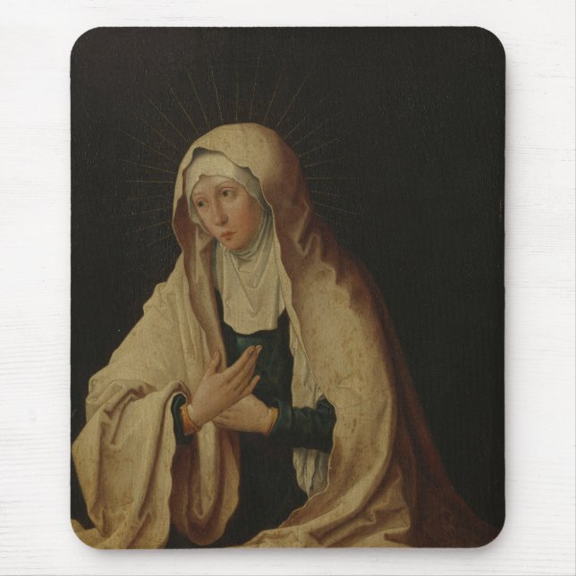 Verdeckte Jungfrau Mary (von Lucas van Leyden) Mousepad (Vorne)