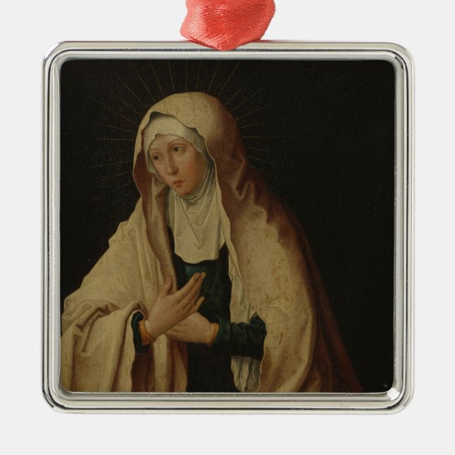 Verdeckte Jungfrau Mary (von Lucas van Leyden) Ornament Aus Metall (Vorne)