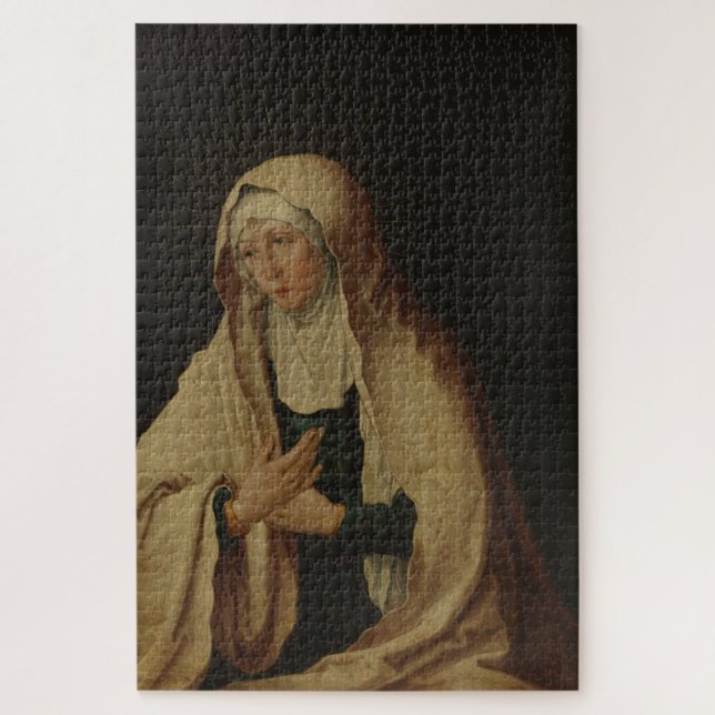 Verdeckte Jungfrau Mary (von Lucas van Leyden) Puzzle (Vertikal)