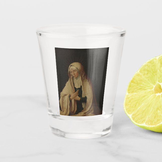 Verdeckte Jungfrau Mary (von Lucas van Leyden) Schnapsglas (Vorderseite)