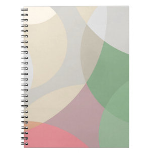 Verdeckte Pastelüberlappung Circle Design Notizblock