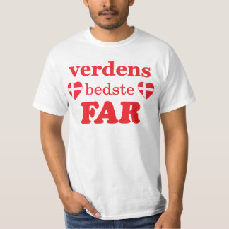 VERDENS BEDSTE WEIT - DÄNISCHE FLAGGEN T-Shirt