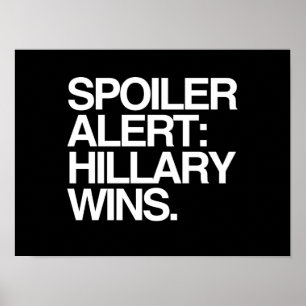 Verderber wachsamer Hillary gewinnt - Poster
