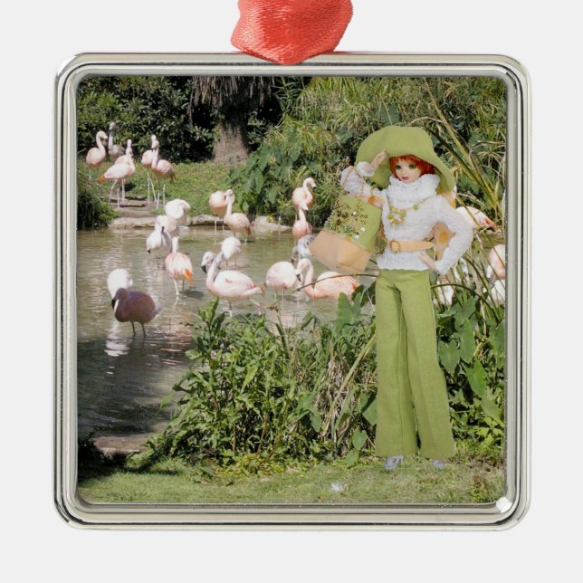 Verdi at the Houston Zoo Silbernes Ornament (Vorne)