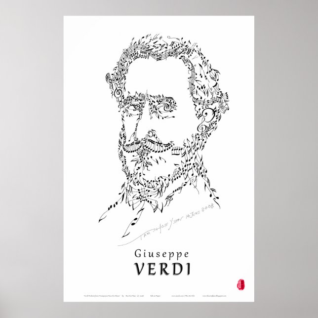Verdi Face the Music Poster (Vorne)