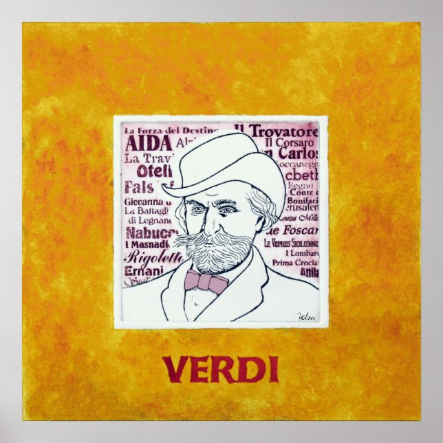 VERDI-Plakat Poster (Vorne)