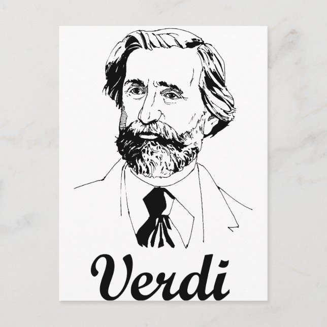Verdi Postkarte (Vorderseite)