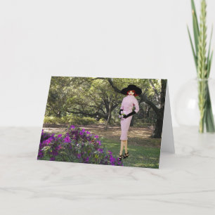 Verdi - rosa Kleidung, mit Blumen in Houston, Zoo Karte