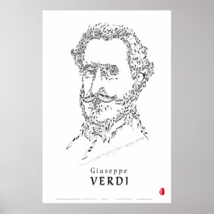 Verdi stellen die Musik gegenüber Poster