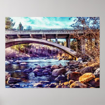Verdi Truckee Flussbrücke