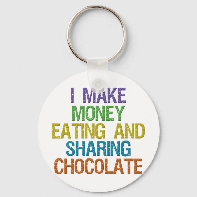 Verdien Geld Schlüsselanhänger (Vorderseite)